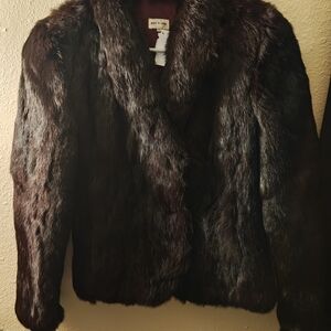 Chic Dark Brown Teddy Jacket